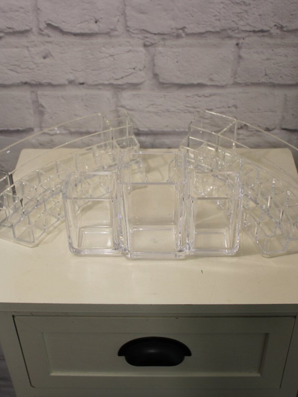 Acrylic Makeup Holders Vanity Desk Bathroom Bedroom Crafts Bundle of 3